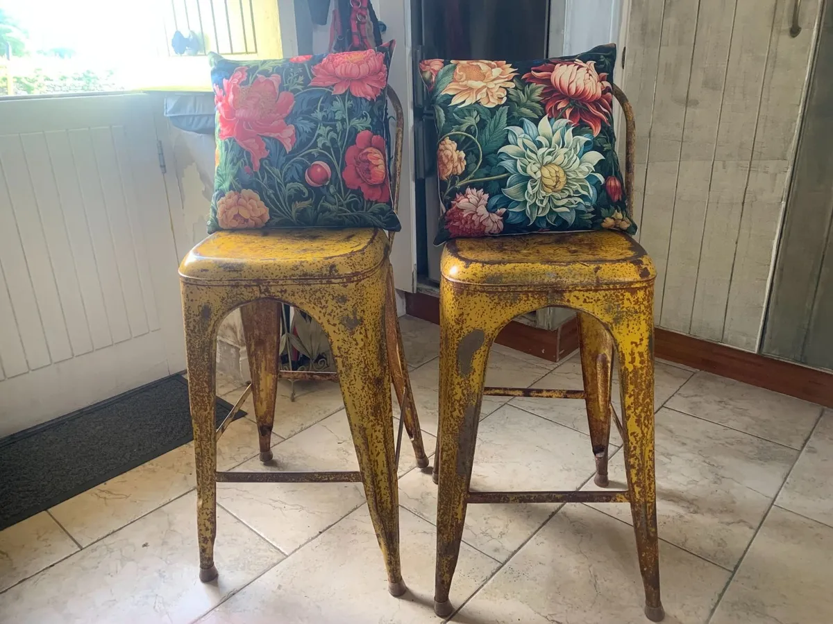 Original Antique 1930's Tollix Bar Stools 6 - Image 3