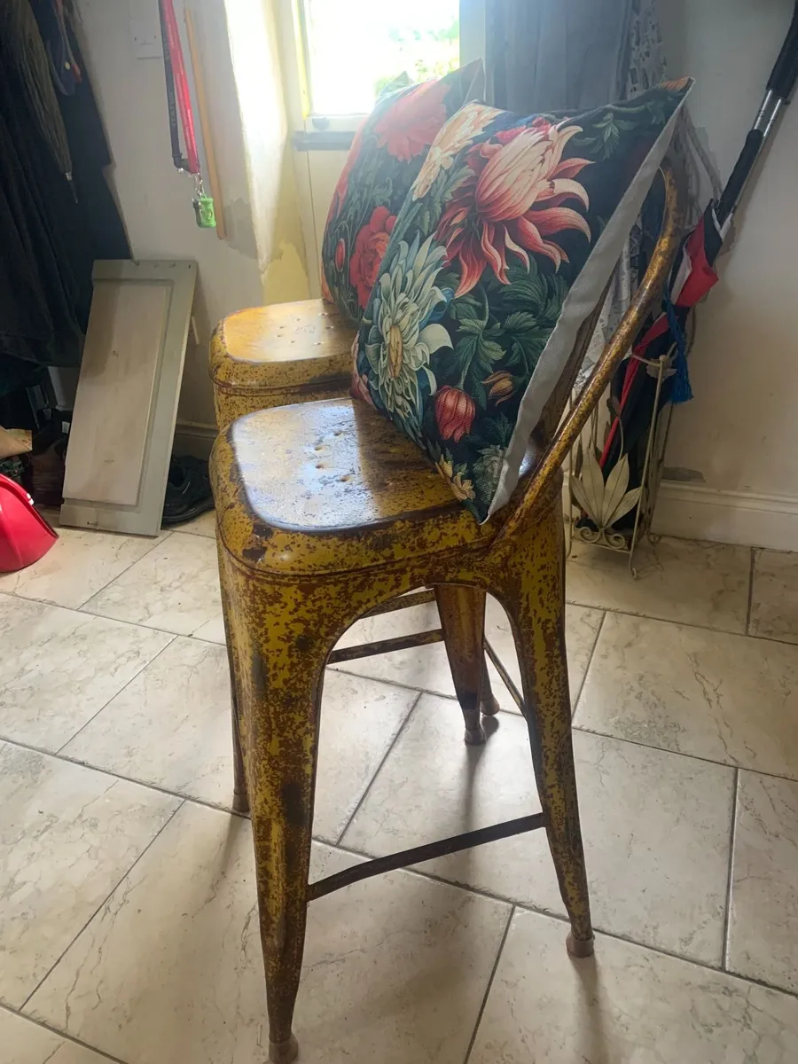 Original Antique 1930's Tollix Bar Stools 6 - Image 2
