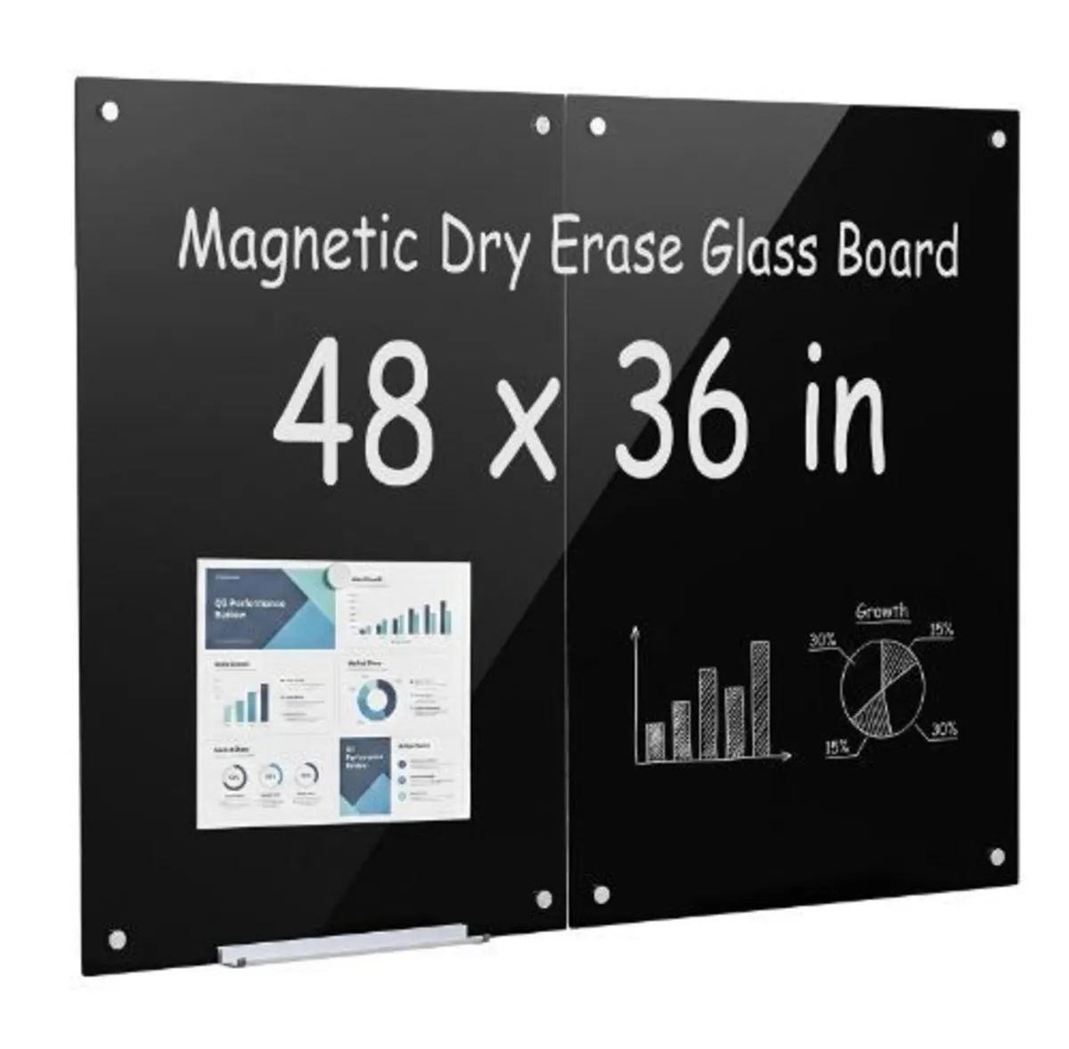 Glass Dry Erase Board 2 Pack 900 x 600 mm - Image 1