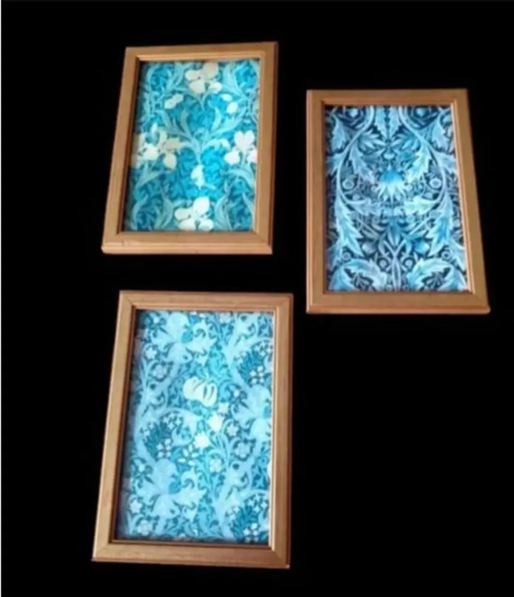 Trio Of William Morris Style Framed Prints - Image 1