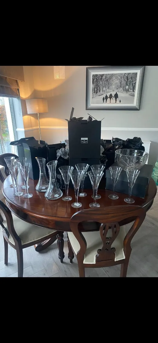 John Rocha geo incline goblets  and carafes
