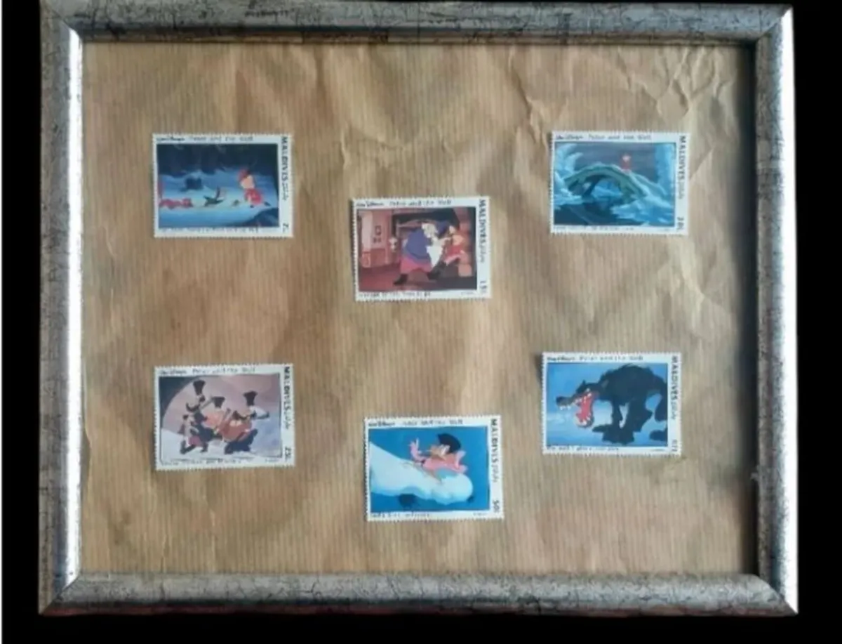 Vintage Disney "Peter and the Wolf" Stamp Set - Image 4