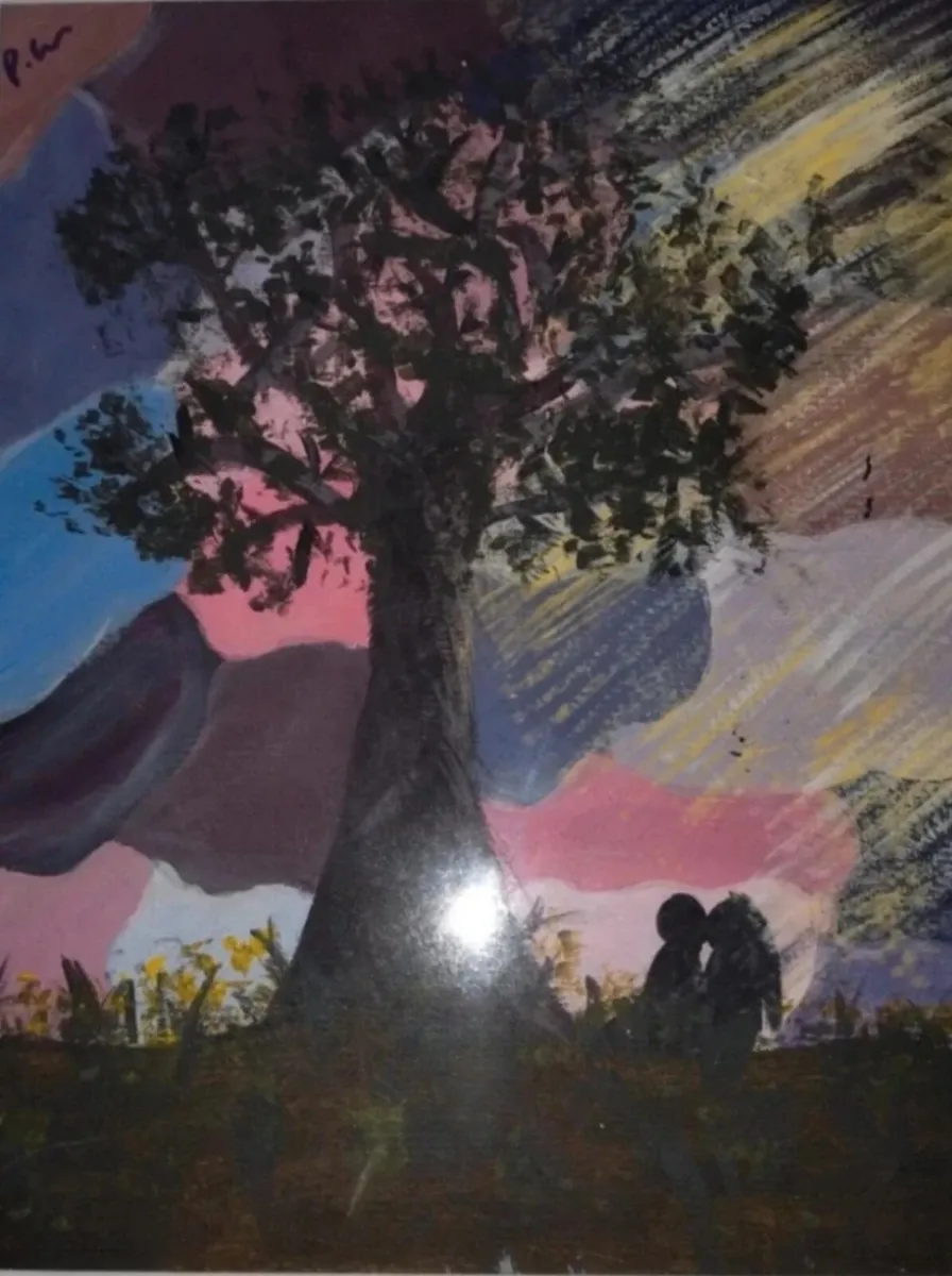 Framed acrylic hand painting/ wall deco - Image 1