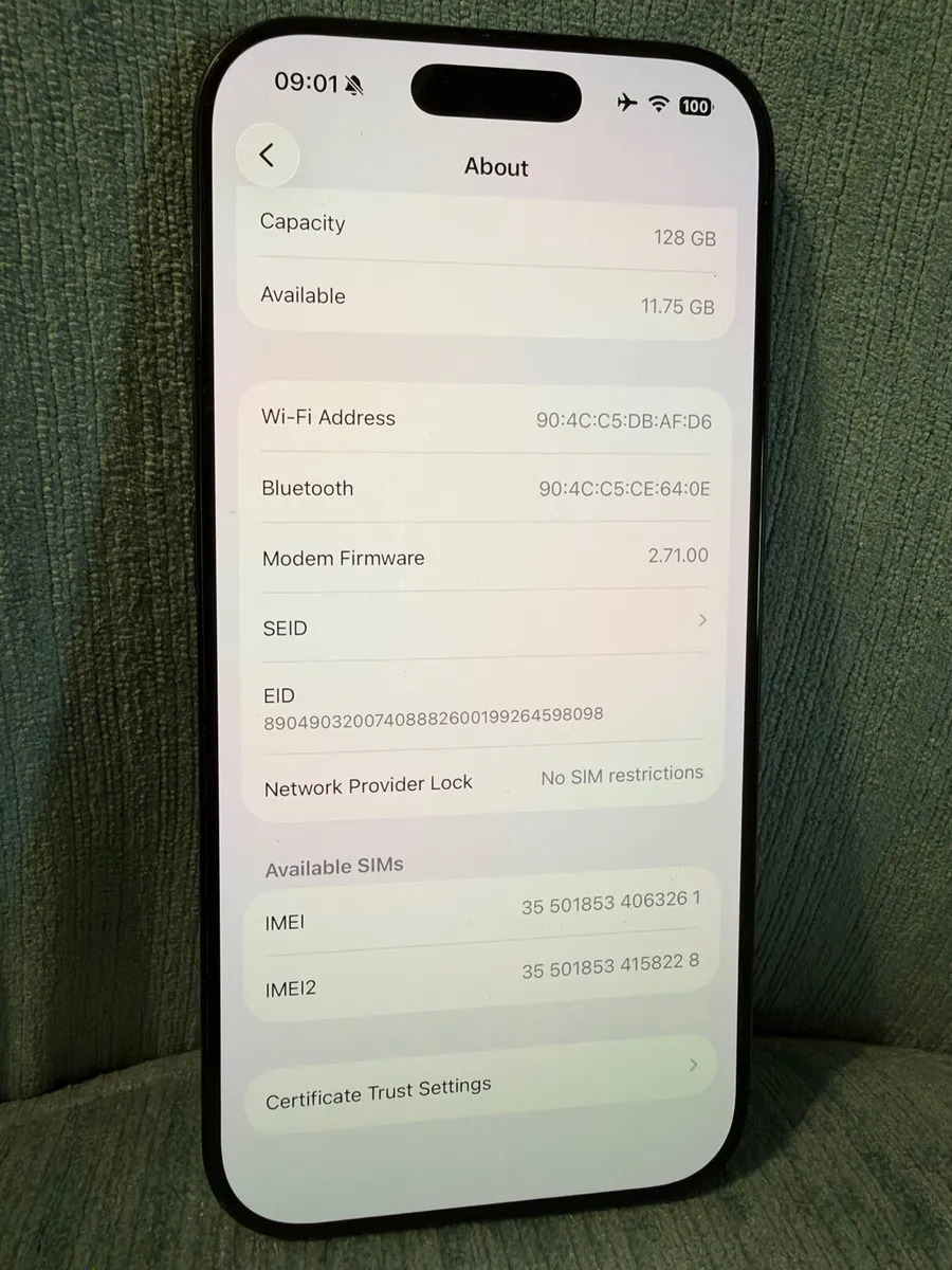 iphone 16 PRO 128GB UNLOCKED BRAND NEW BATTERY - Image 3