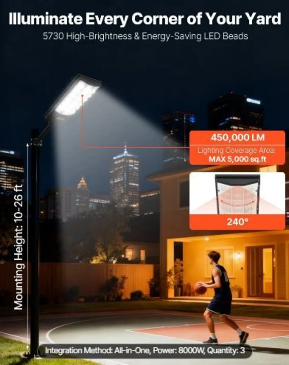 8000W Solar Street Lights Outdoor - Image 3