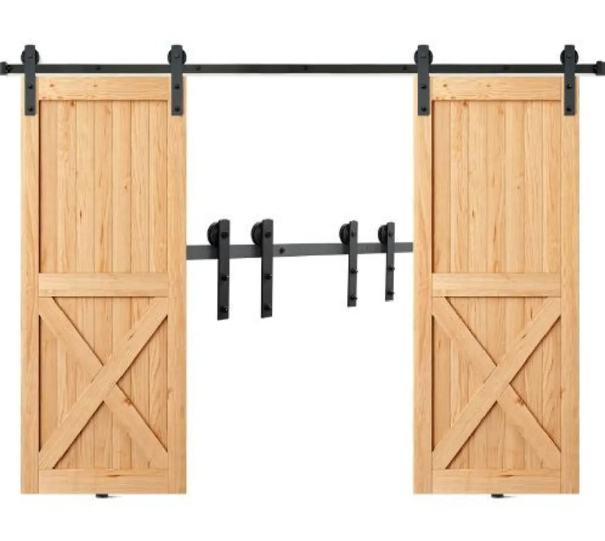243.8 cm Sliding Barn Door Hardware Kit - Image 4