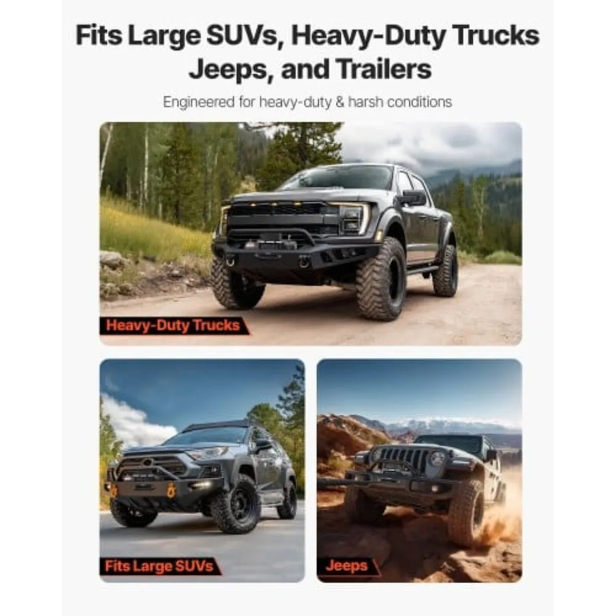 Electric Winch, 6100 kg Load Capacity, 12V DC Truc - Image 4
