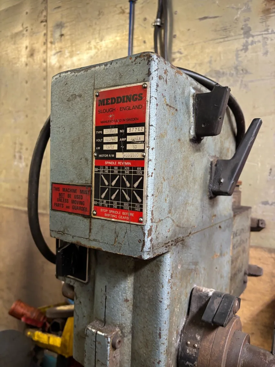SWEEDISH MEDDINGS GEARED PEDESTAL DRILL - Image 1