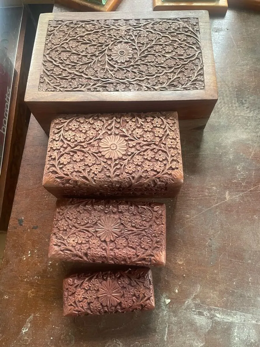vintage wooden box - Image 2