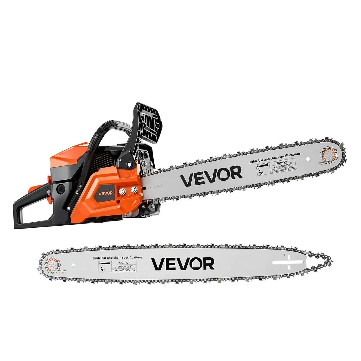 62cc Petrol Chainsaw with 20/22in Bars - Image 3