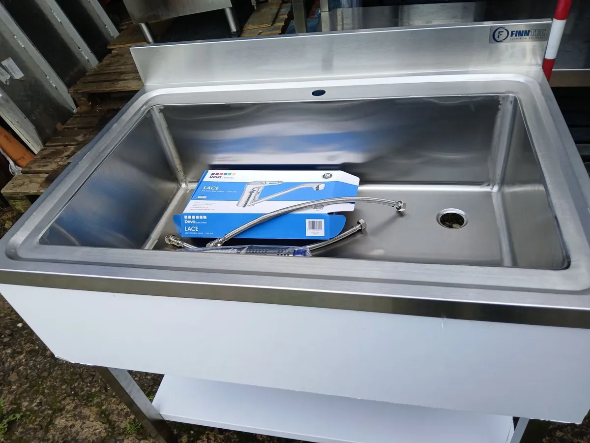 Stainless steel cabbinet sink unit complete - Image 2