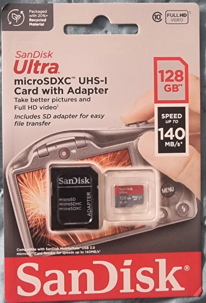 Micro SD Card 128GB Sandisk Ultra - Image 1