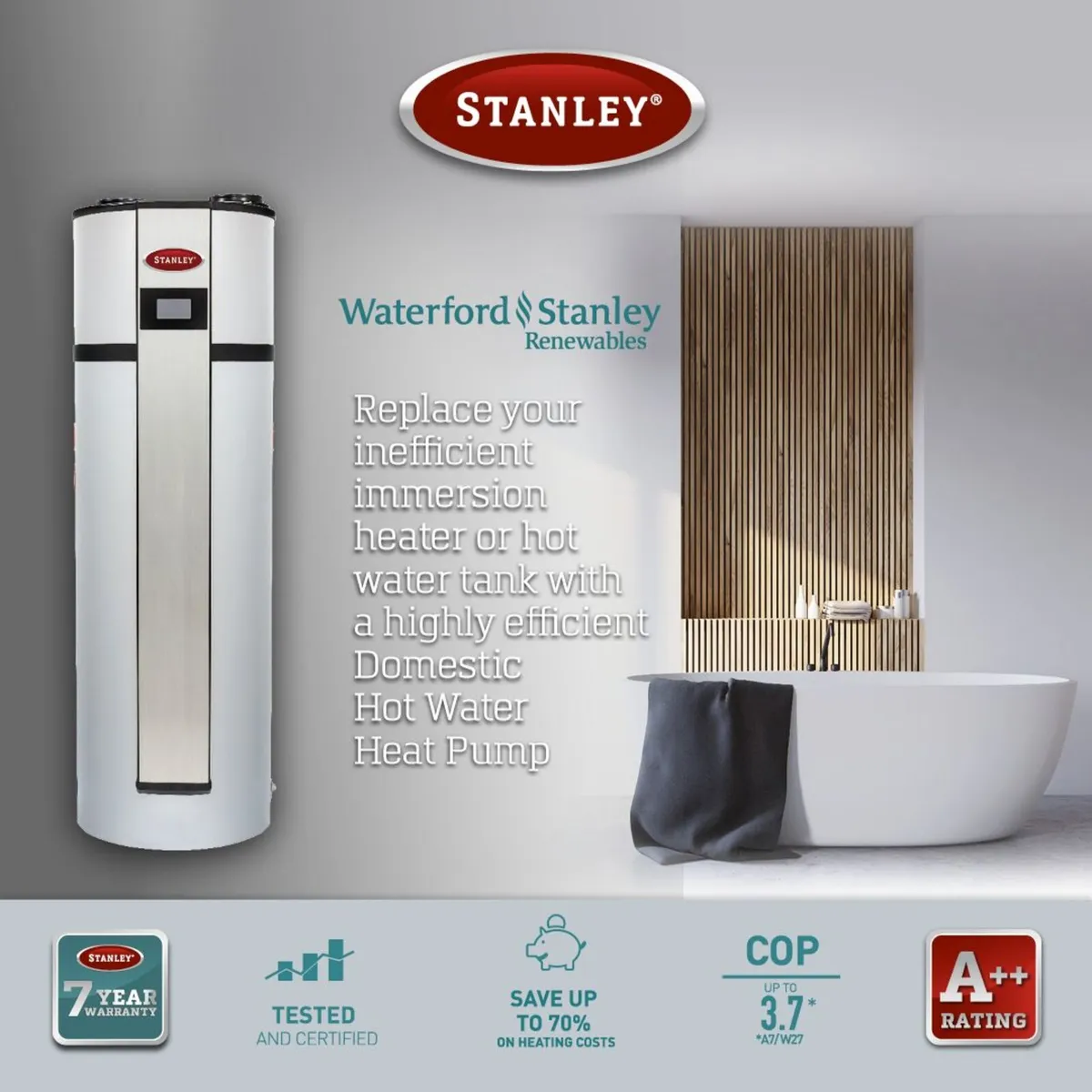 NEW Stanley DHW Heat Pump REDUCED TO CLEAR - Image 1