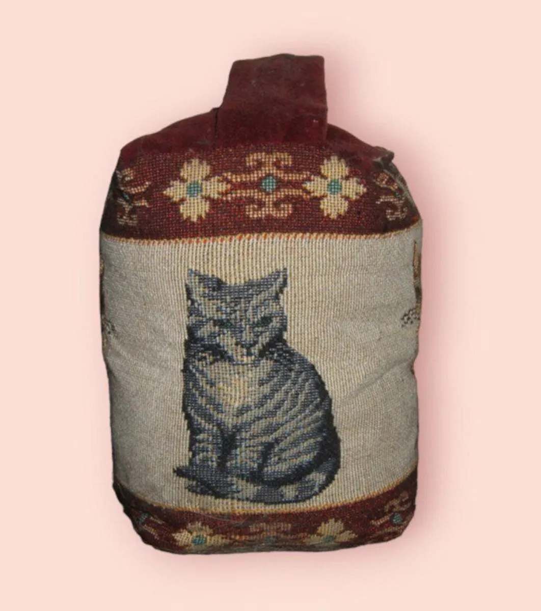 Vintage Harrods Tapestry Cat Doorstop – Pristine - Image 2