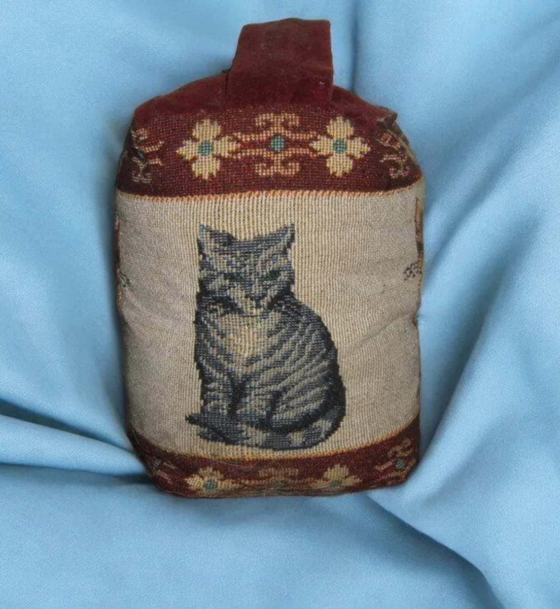Vintage Harrods Tapestry Cat Doorstop – Pristine - Image 4