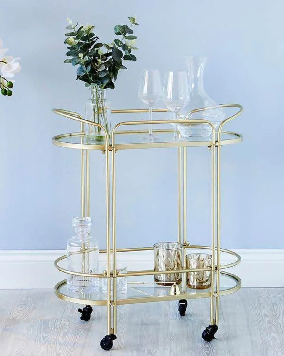 Dunnes Stores Bar Cart / Drinks Trolley – Like New - Image 2