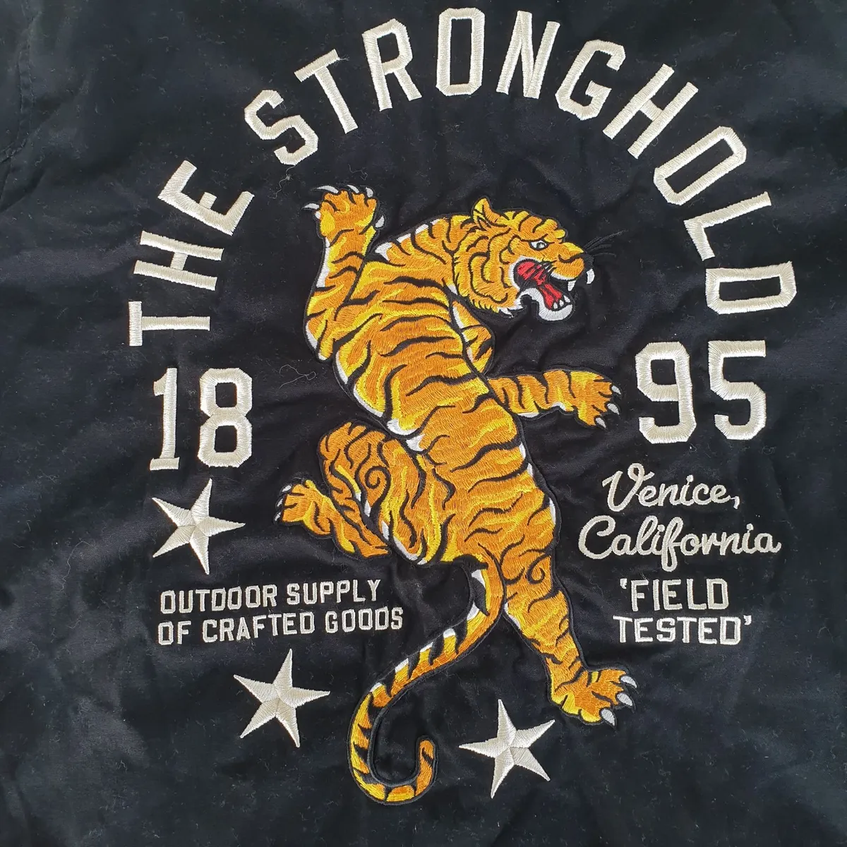 The Stronghold jacket tiger embroidered M black - Image 3