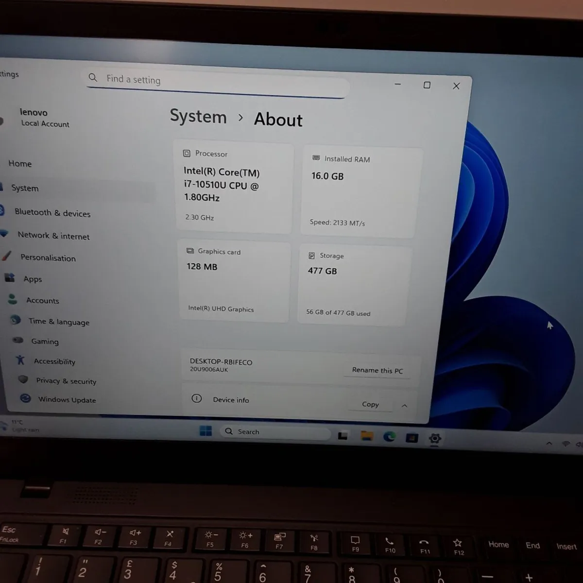 Lenovo ThinkPad X1 Carbon Gen 8 | i7-10510U | 16GB - Image 2