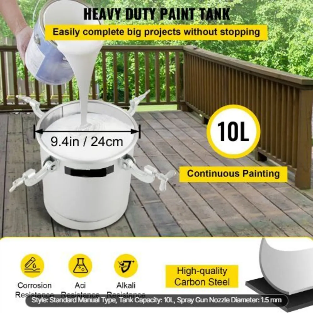 Commercial Paint Pressure Tank 2.5 Gallons - Image 4