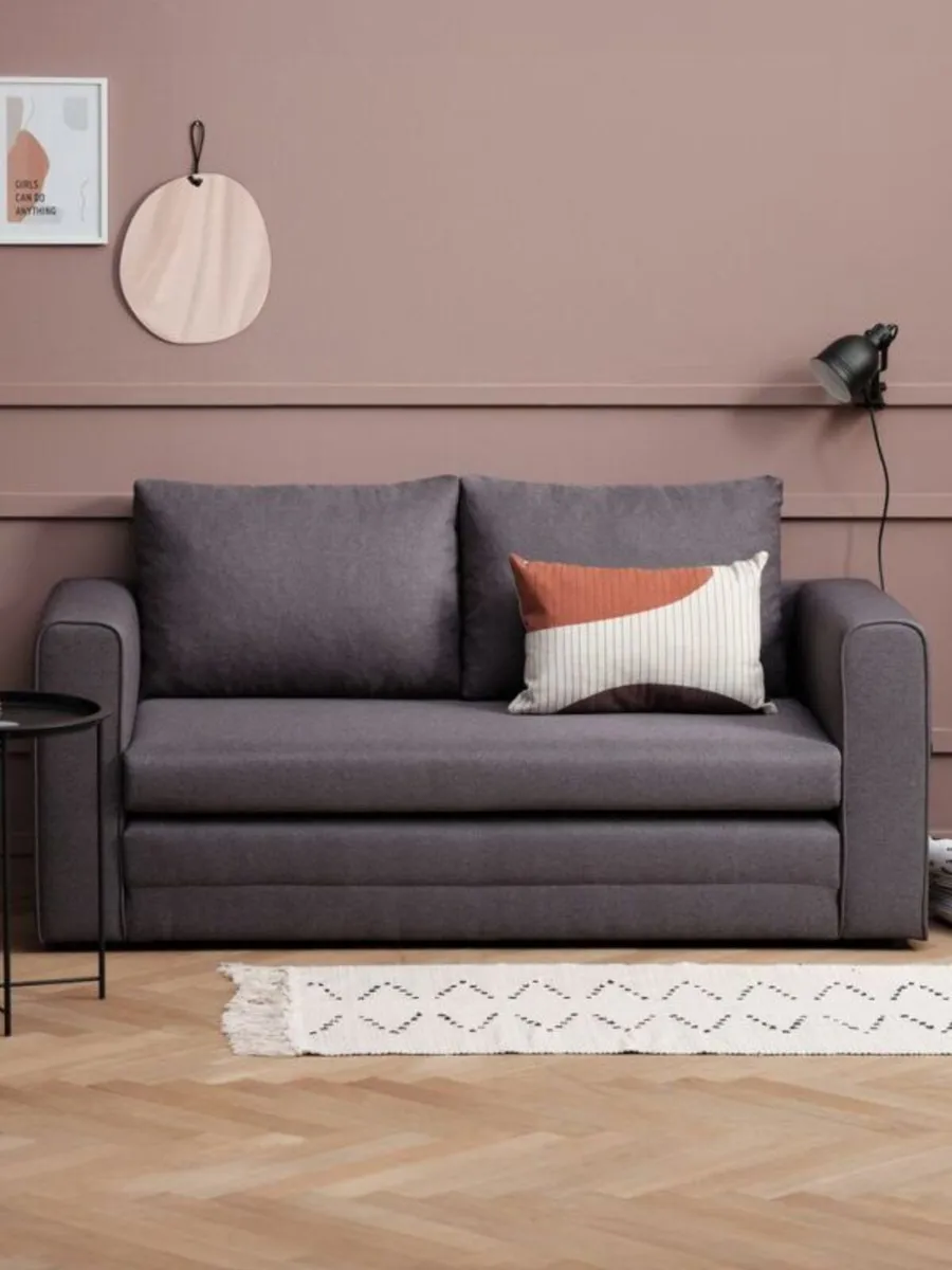 JYSK SKILLEBEKK Sofa Bed (Dark Grey) – Like New - Image 2