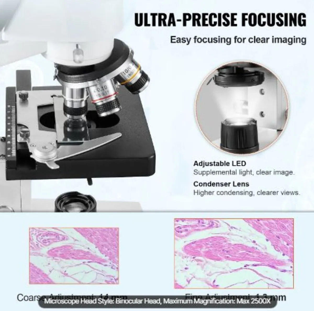 Binocular Compound Microscope, 40X-2500X - Image 2