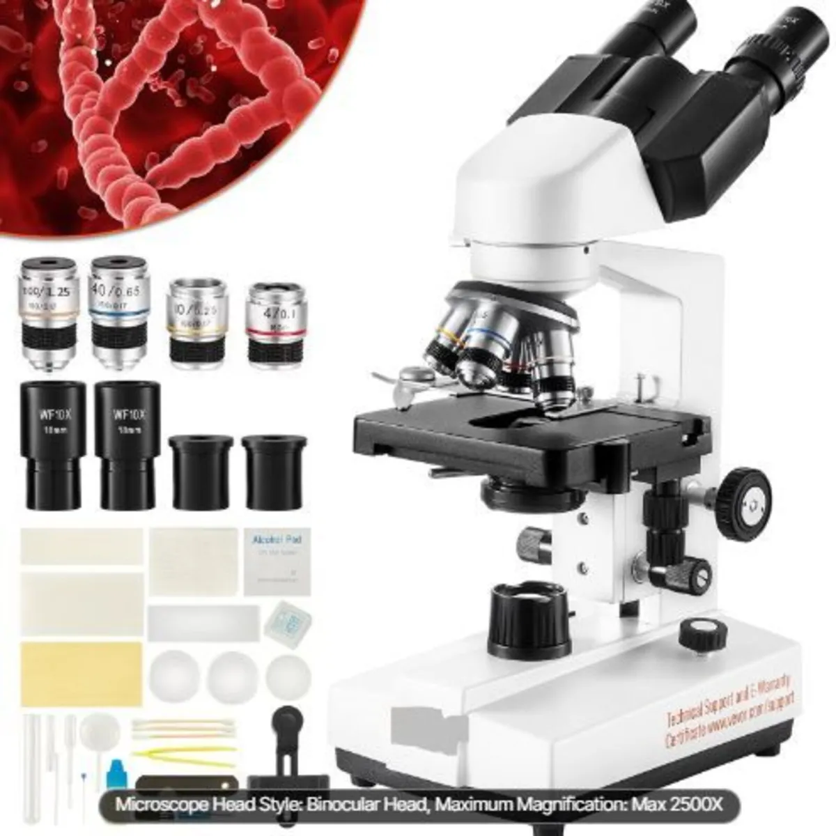 Binocular Compound Microscope, 40X-2500X - Image 3