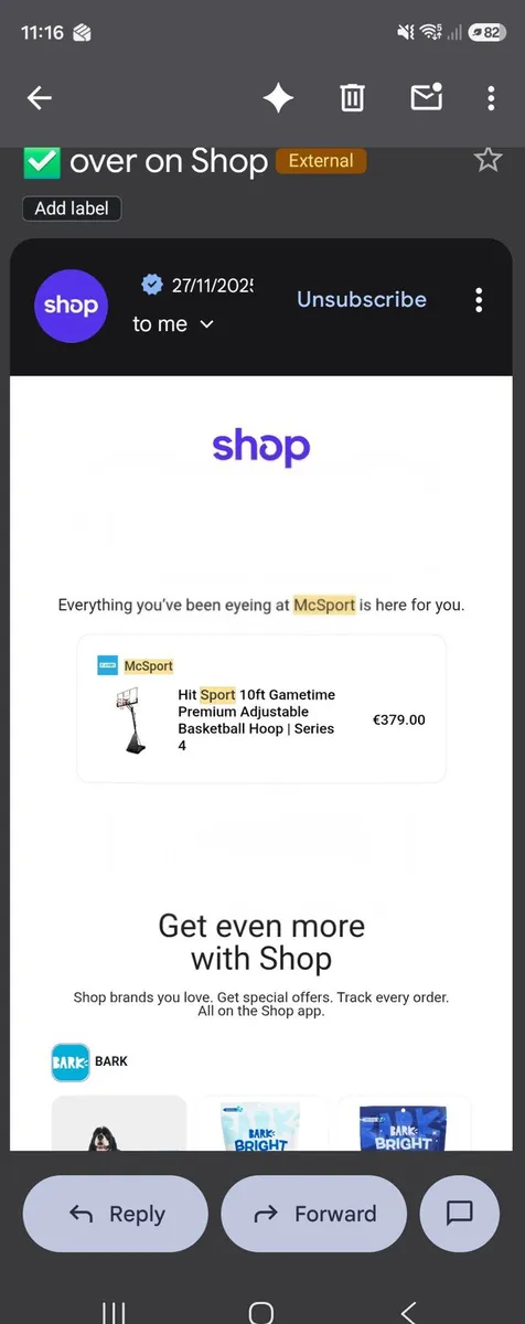 Hit Sport 10ft Adjustable Basketball Hoop Like New - Image 3