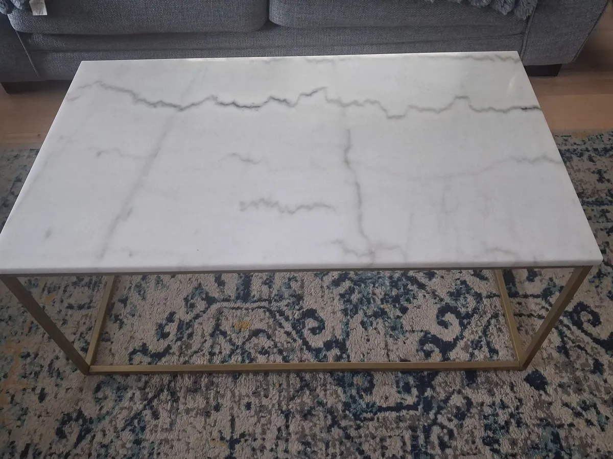 Coffee Table, solid marble - Image 2