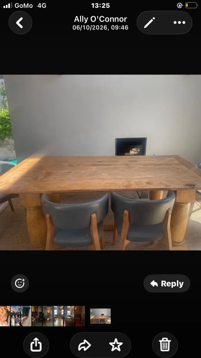 Rectory kitchen/dining table