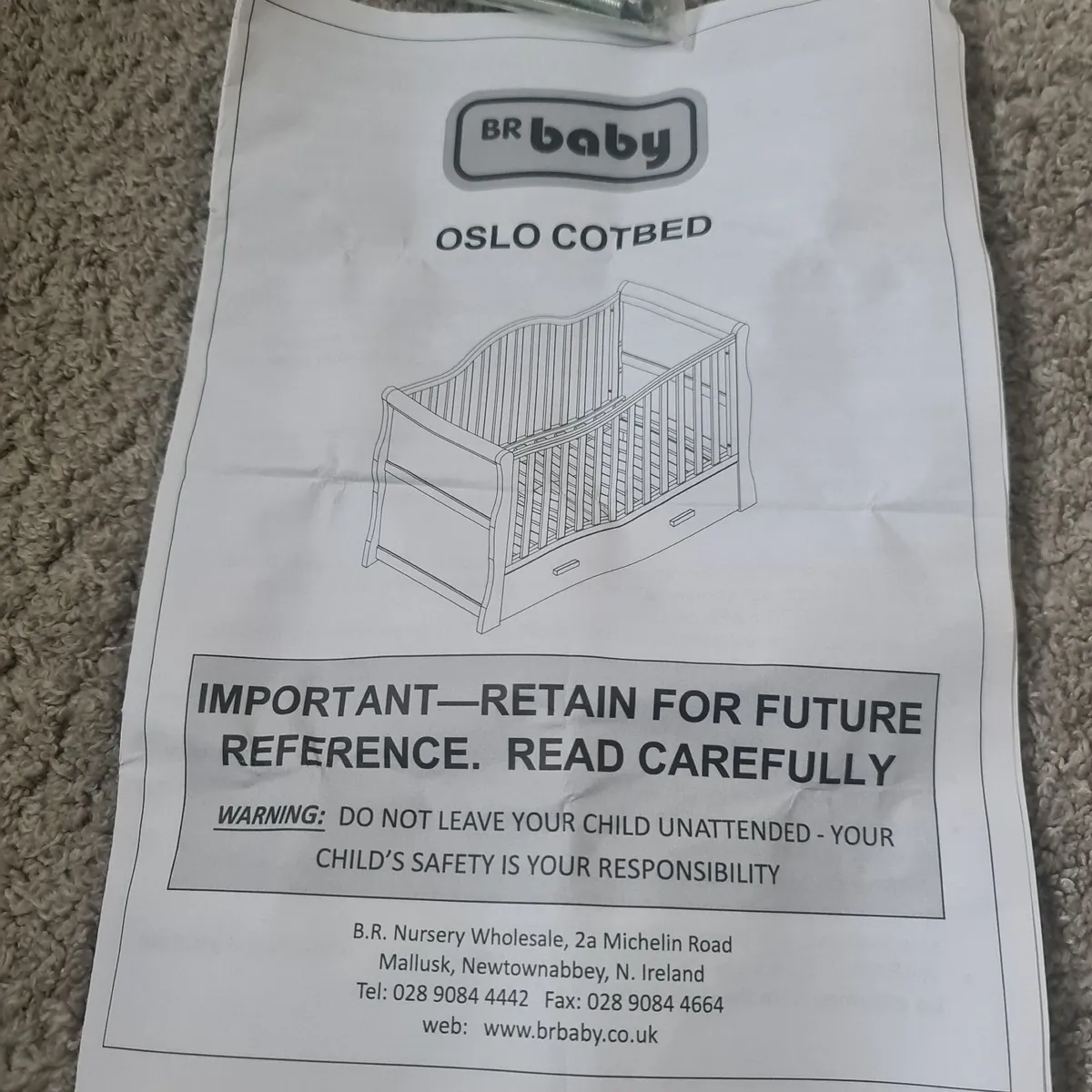 Cot/toddler bed with storage Oranmore - Image 1