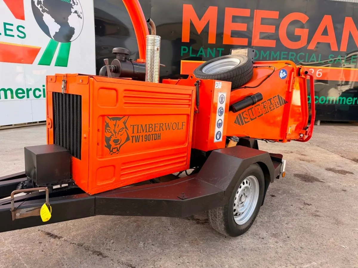 Timberwolf TW190TDHB Wood Chipper  8"  1,589 Hour - Image 4