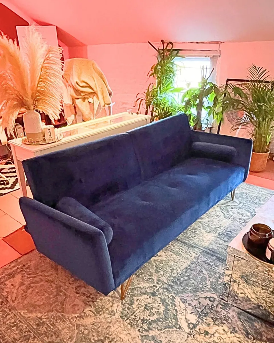 Blue Sofa Bed & IKEA Lounge Furniture Bundle - Image 1