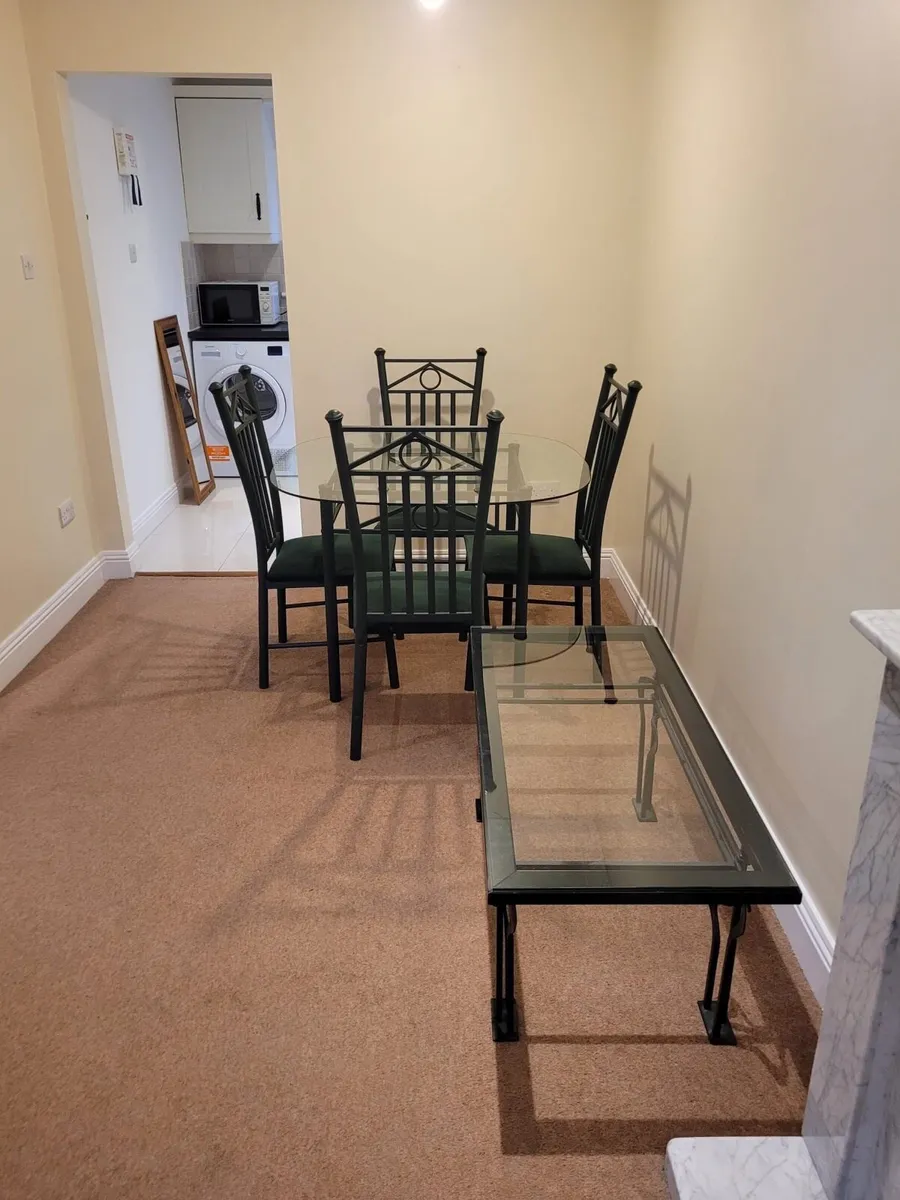 Dining table and chairs and coffee table - Image 3