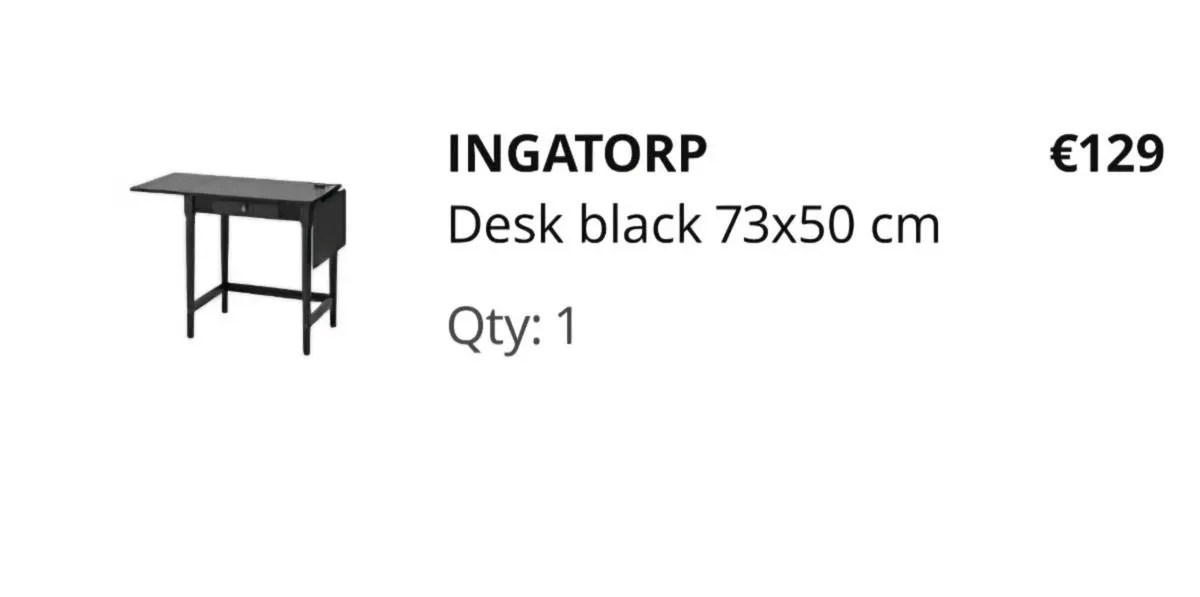 Ikea desk/hall table. - Image 1