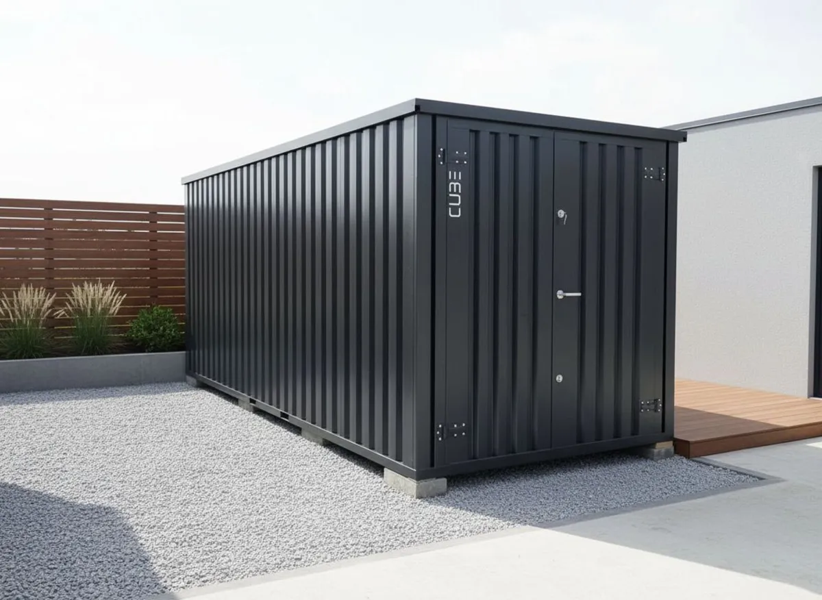 CUBE Heavy Duty Steel Shed 2m×6m (6.6ft × 19.7ft) - Image 2