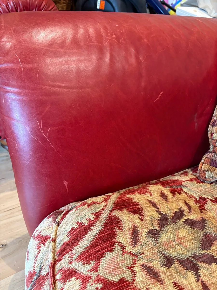 Free matching leather sofas – 230cm –Limerick city - Image 3