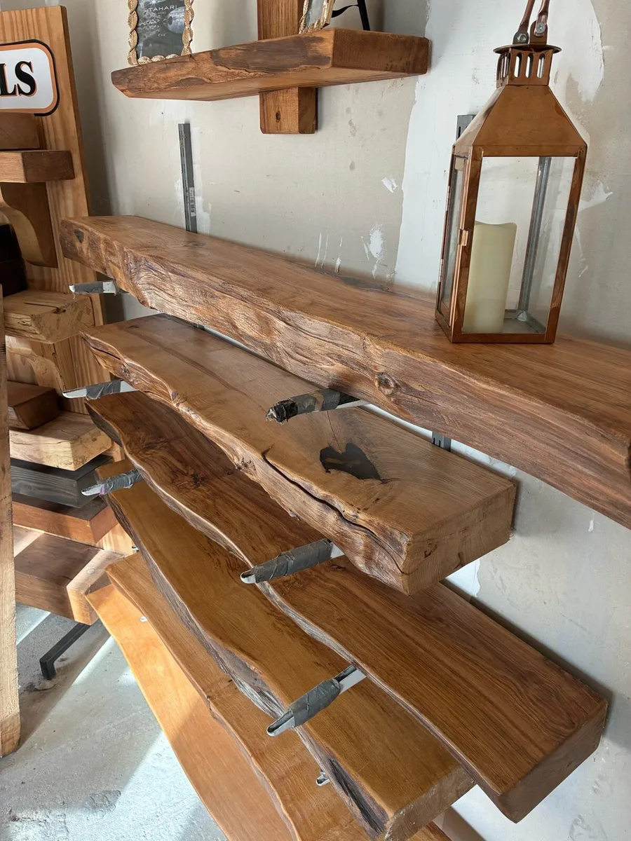 Live Edge Rustic Chestnut Mantels - Image 2