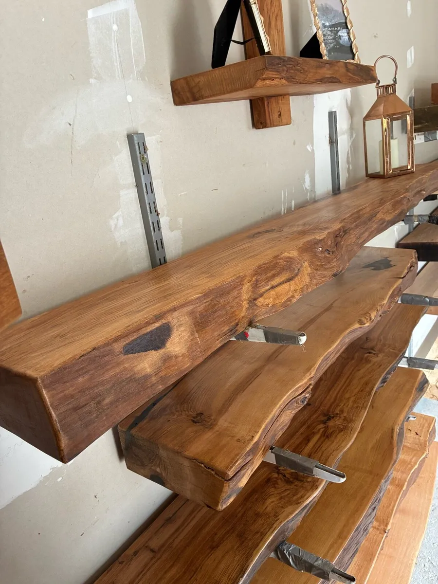 Live Edge Rustic Chestnut Mantels - Image 3