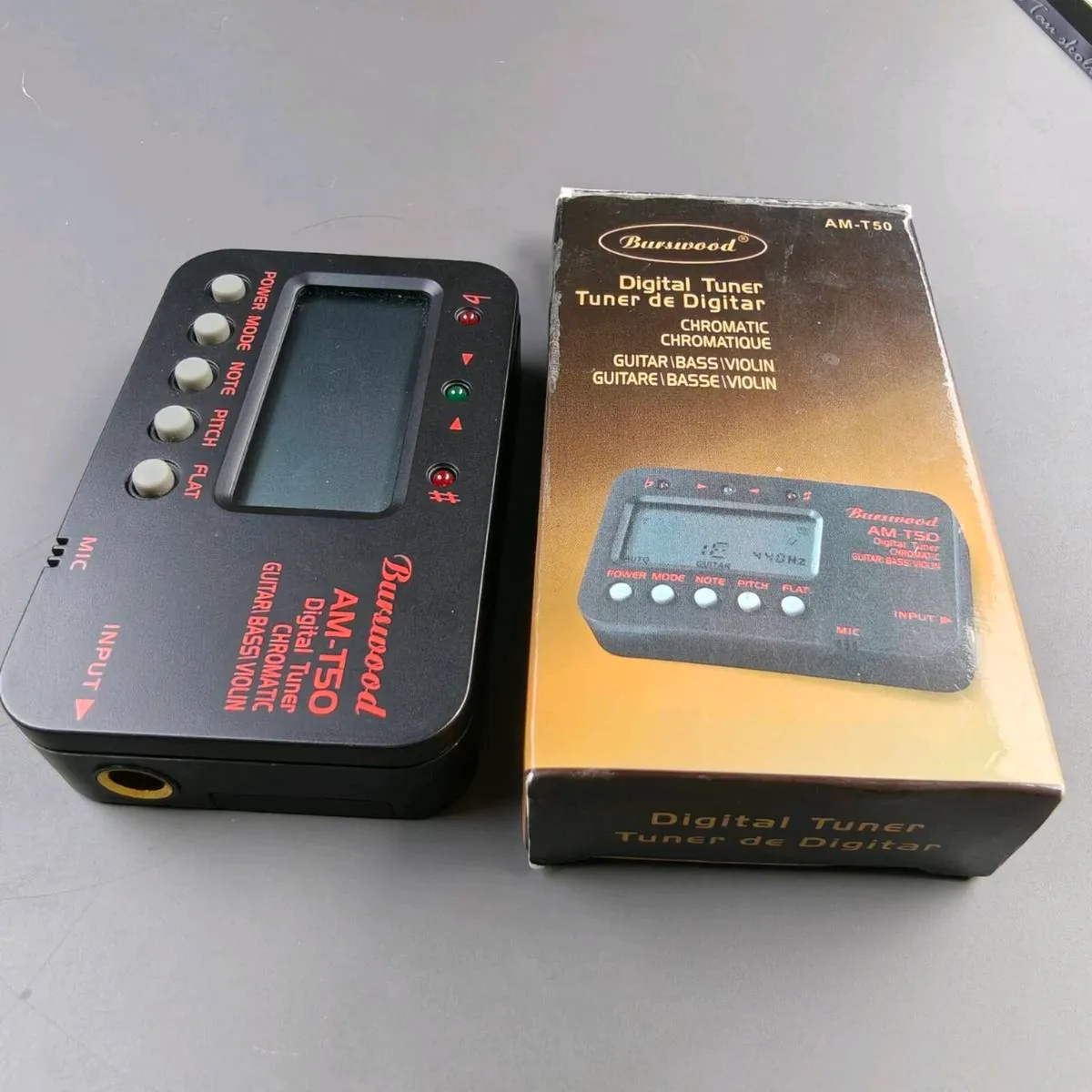 AM-T50 Digital Chromatic Tuner (Guitar, Bass, Viol - Image 2
