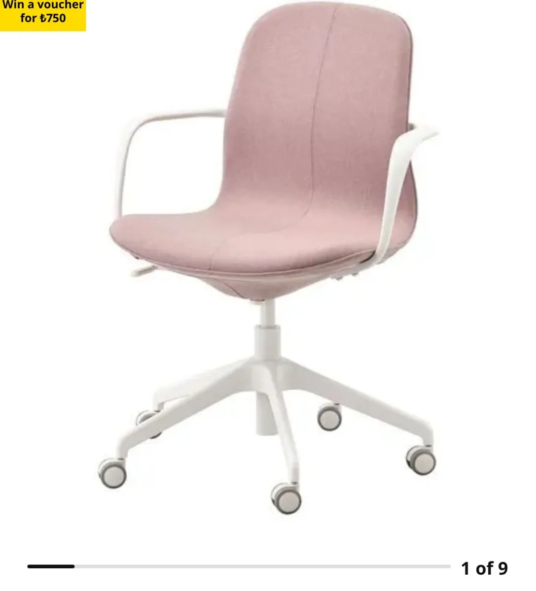 6 × IKEA LÅNGFJÄLL Office Chairs - Image 3