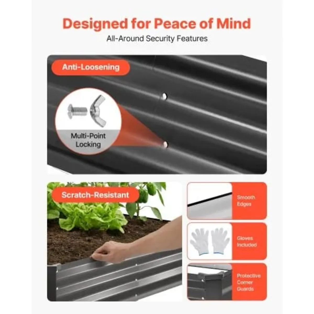 2 Pack Galvanized Raised Garden Beds, 2400 x 1200 - Image 4
