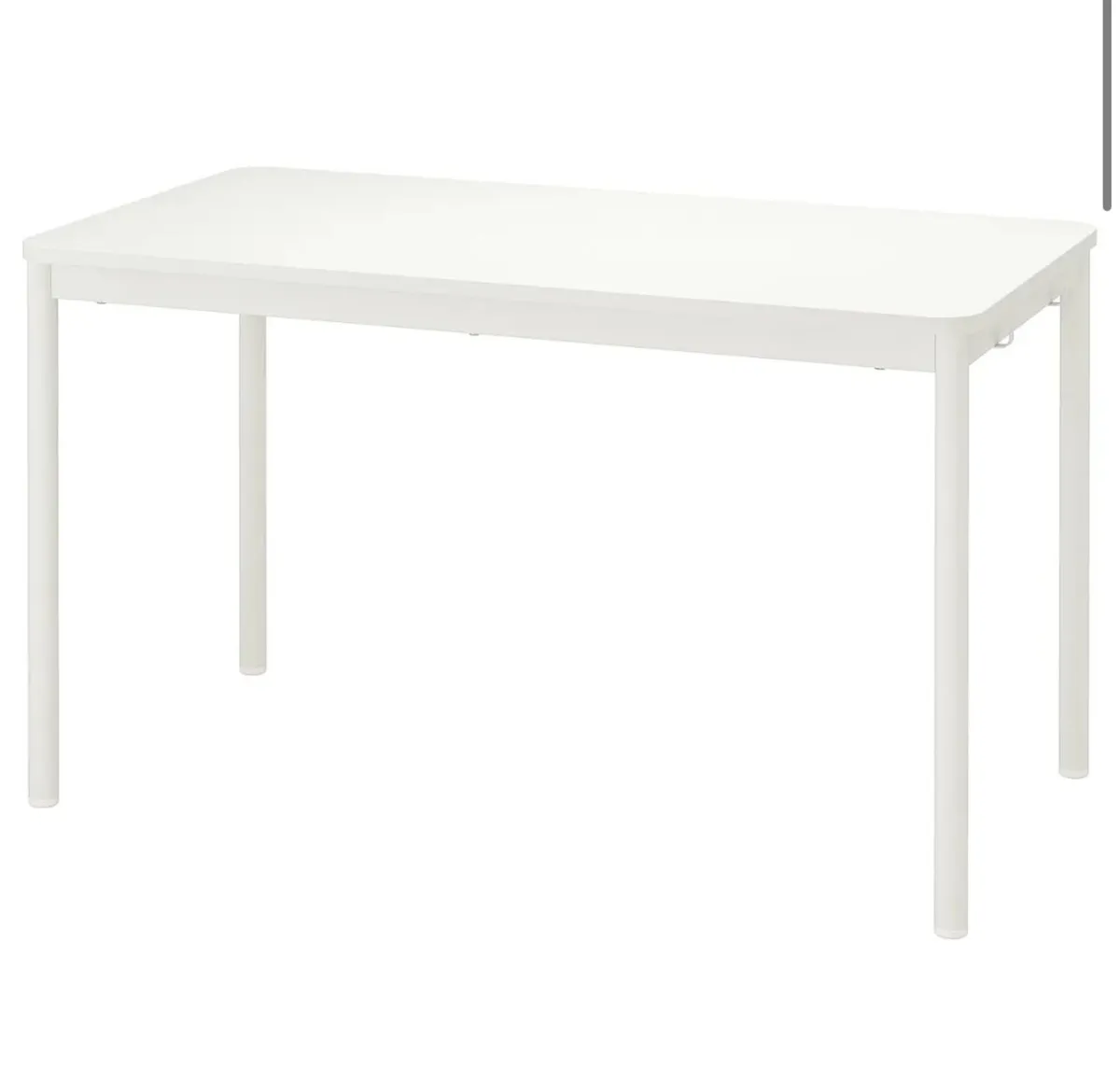 4 × IKEA TOMMARYD Desks White tabletops with light - Image 1
