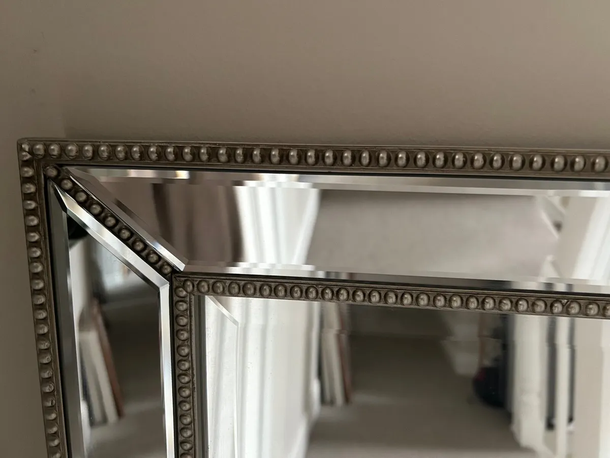 Bevelled silver mirror - Image 2