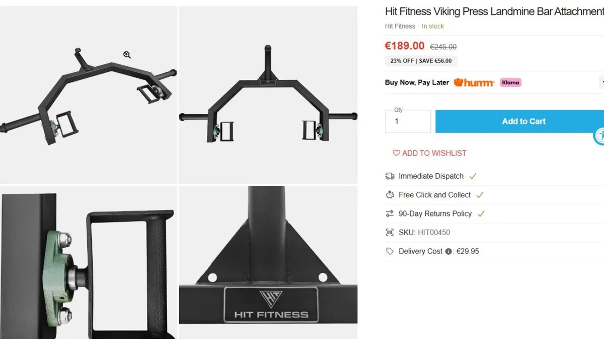 Viking press Landmine Bar Attachment - Image 3