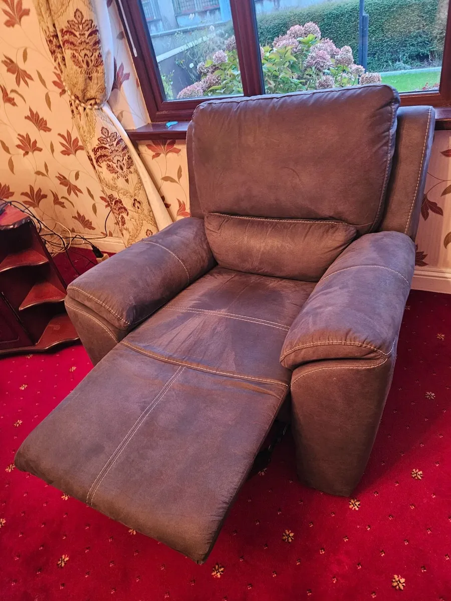 Grey recliner chair - Image 2