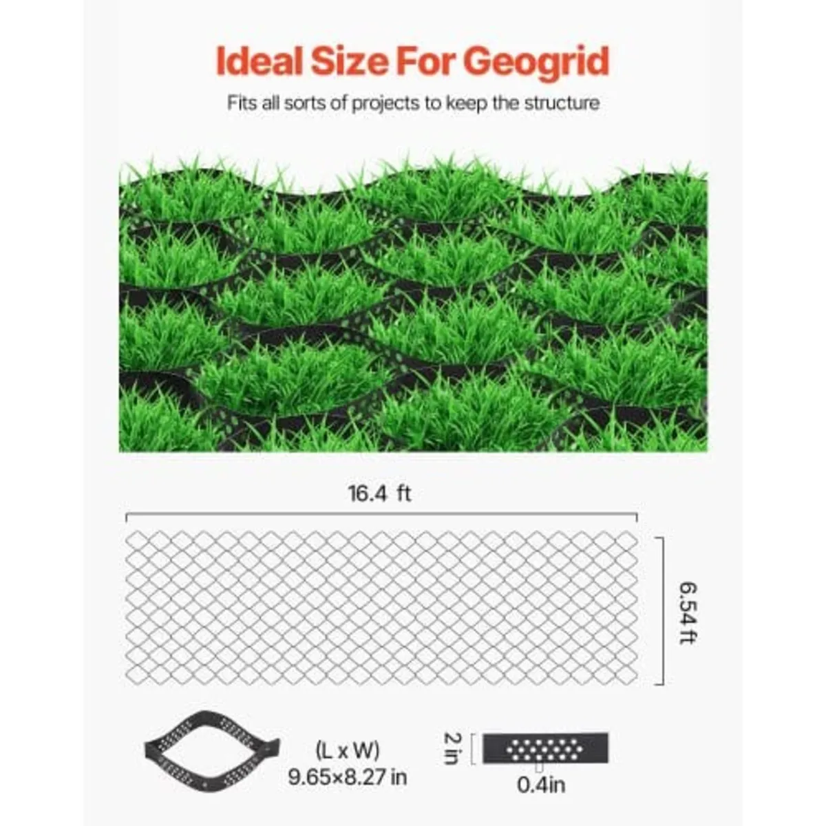 Gravel Grid, 2 Inch Depth, 16.4 x 6.5 FT / 5000 x - Image 2