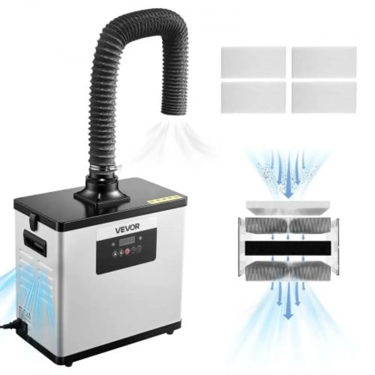 Solder Fume Extractor, Upgraded 4-Stage Filtration - Image 1