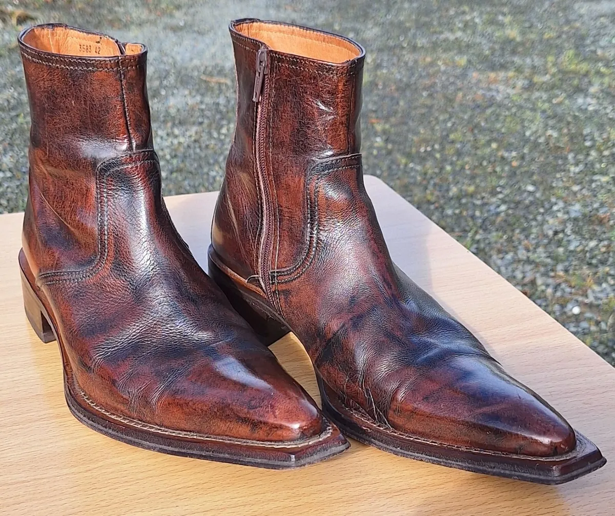 Gino Bianchi Leather Boots Size 42 – Vintage - Image 1