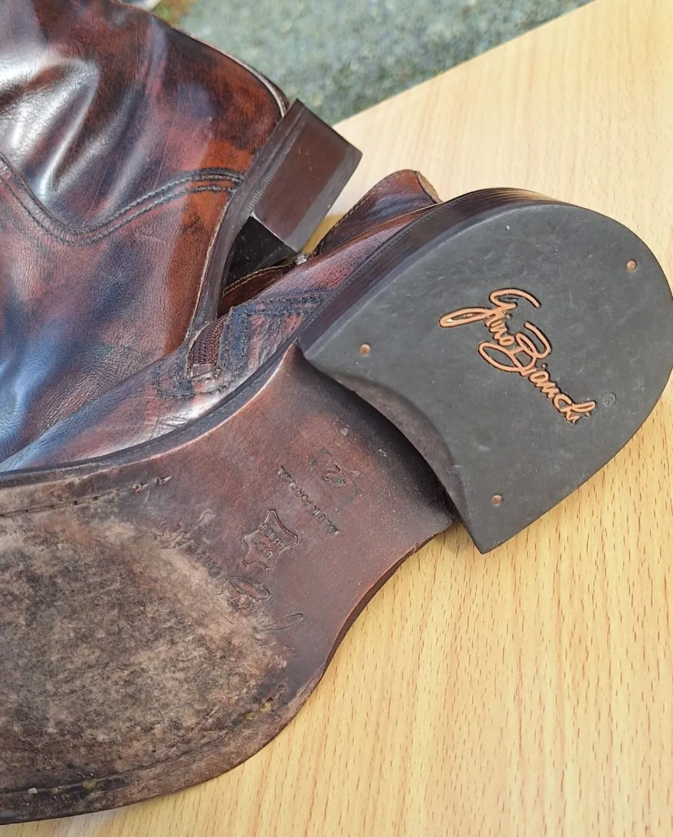 Gino Bianchi Leather Boots Size 42 – Vintage - Image 3
