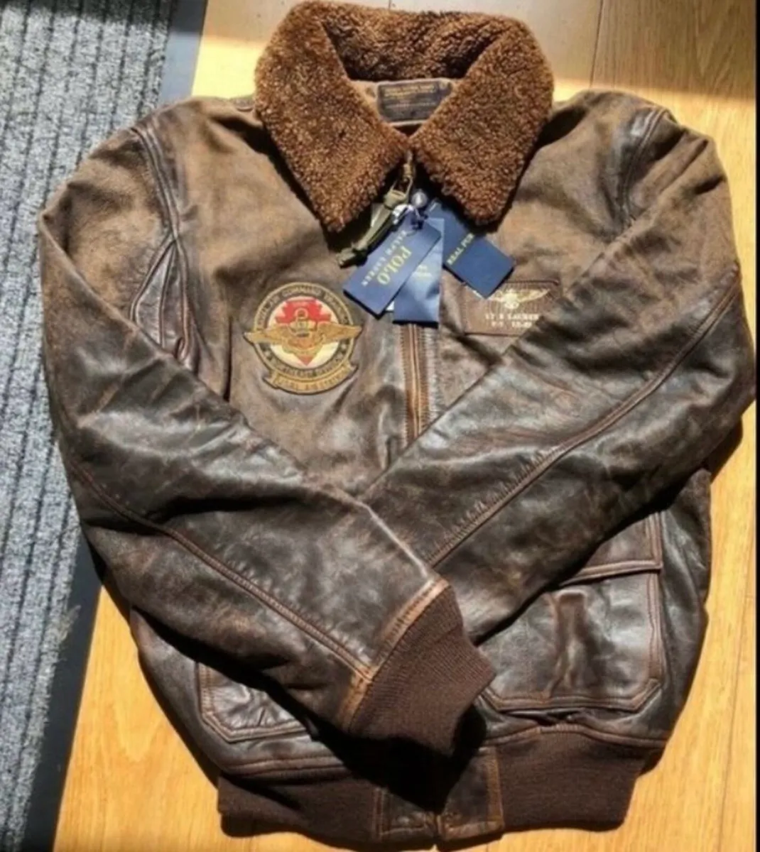 Polo Ralph Lauren G1 Bomber Leather Jacket - Image 2
